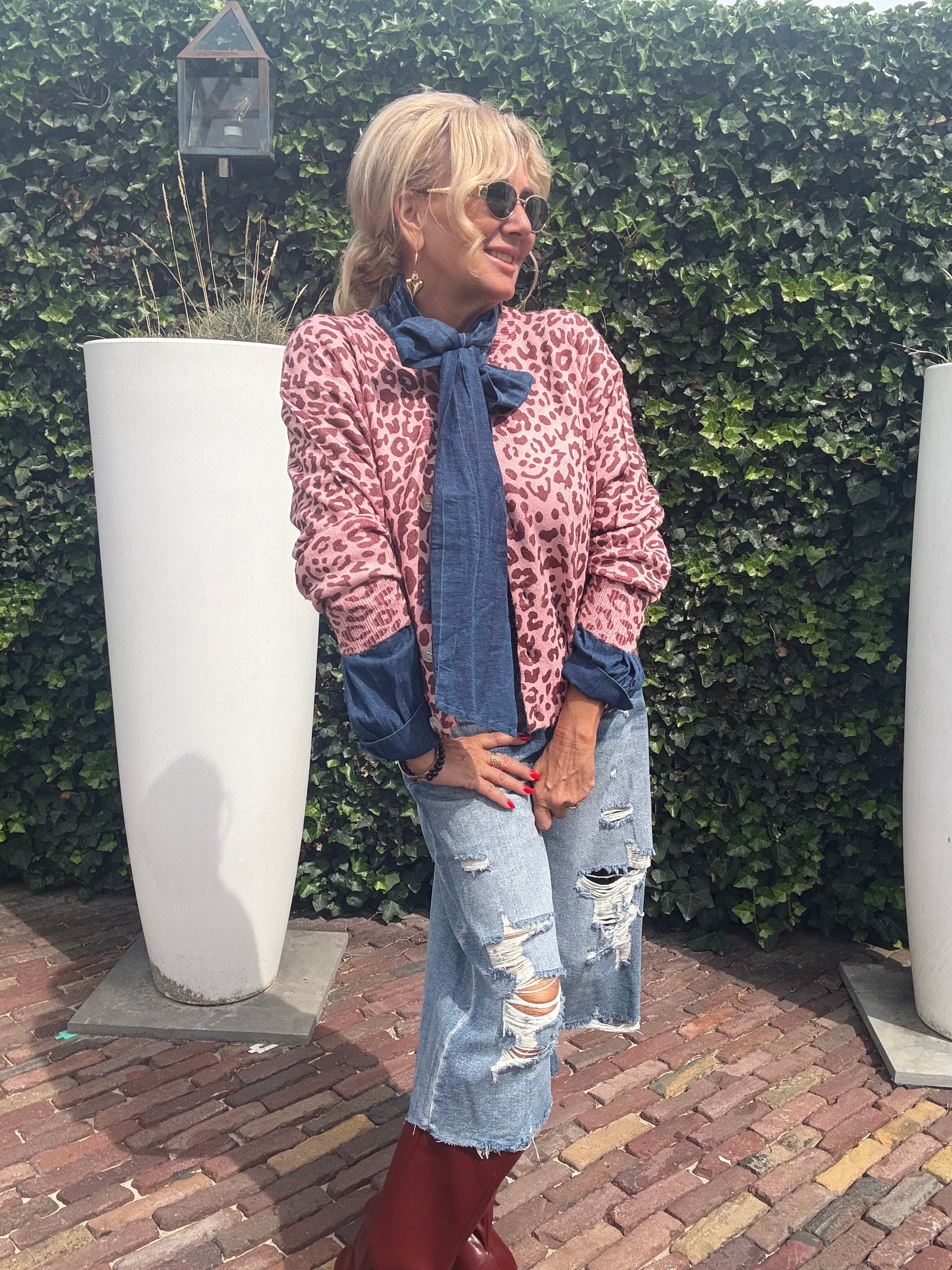 Vest Panther pink Bordeaux